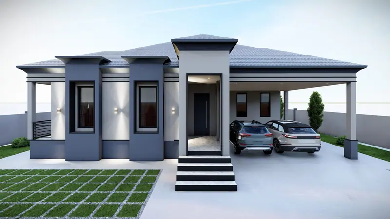 Floral Park Residence — 3D view