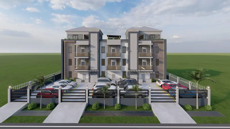 Malgre Tout Apartment Building — 3D view